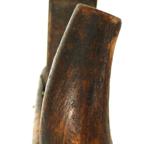 Antique woodworkers horn plane primitive hand work - Picture 11 of 12